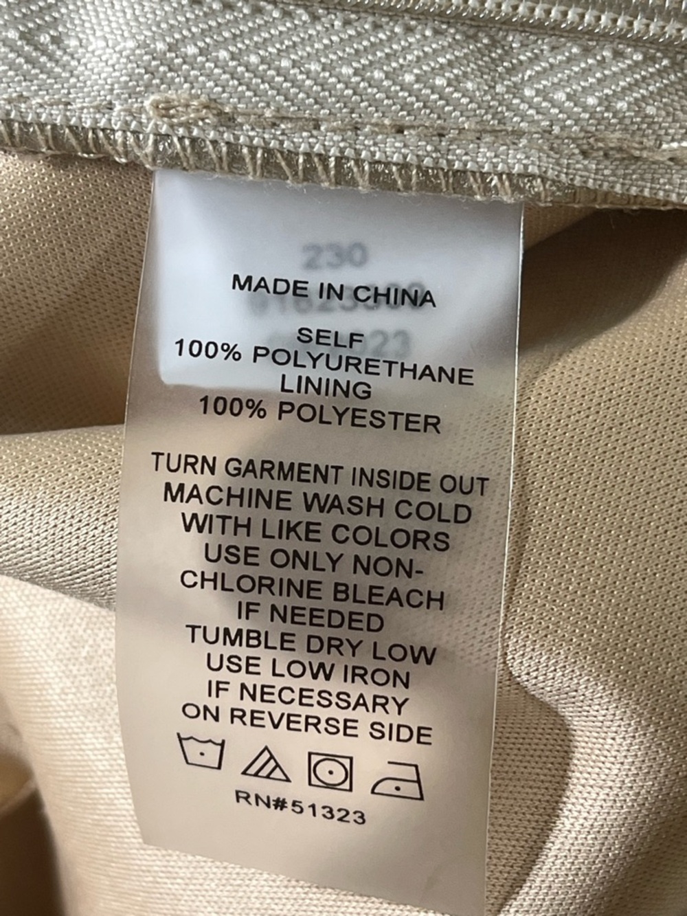 Vince Camuto Metallic Cream Bootcut Flare Pants Size 2 Side zipper - Picture 6 of 12